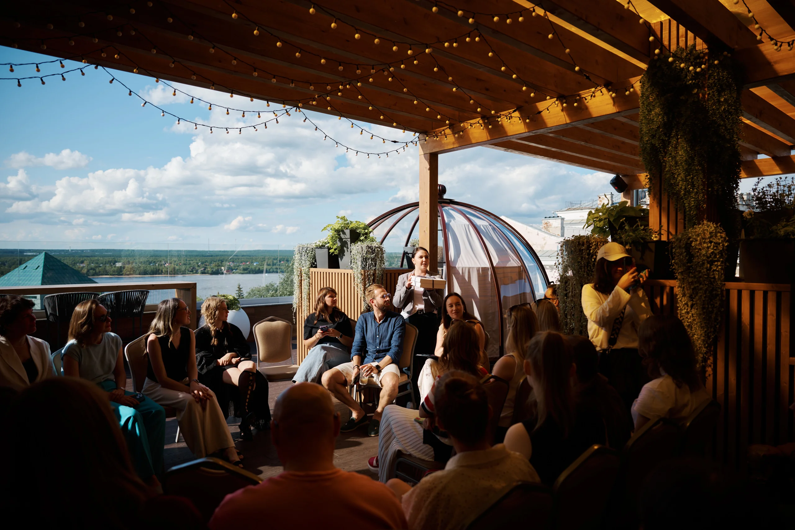 Opening of the summer roof terrace